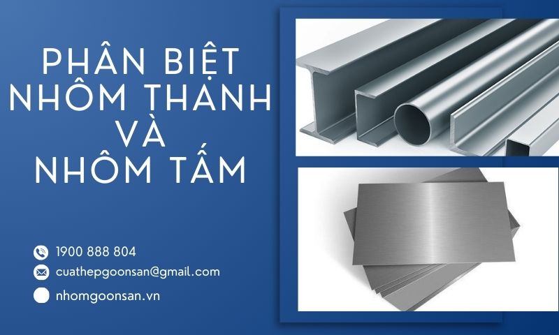 Nhôm thanh và nhôm tấm