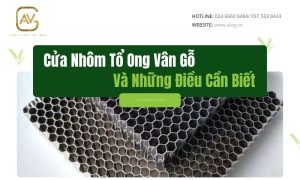 Cửa nhôm tổ ong vân gỗ và những điều cần biết