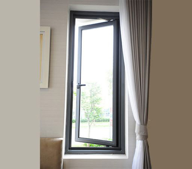 Mẫu cửa sổ nhôm kính 1 cánh nhỏ gọn, đơn giả
